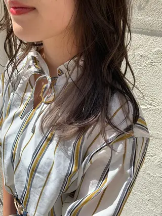 ミディアム カラー 髪質改善色素改善特化 keiのヘアスタイル