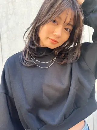 セミロング レイヤー/透明感 🍃鈴木裕介のヘアスタイル