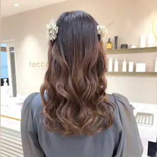 ヘアアレンジ SAKURA 艶カラー/ヘアセットのヘアスタイル