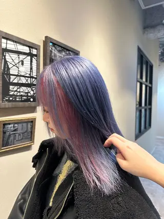 セミロング カラー Sara newi 🎀透明感🎀のヘアスタイル