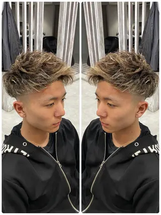 ショート カラー パーマ メンズ 🐉『メンズ美容師』 吉田龍星🐉のヘアスタイル