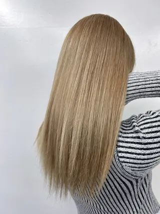 セミロング カラー alpha. カラーエクステ下妻のヘアスタイル