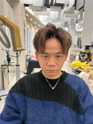 ショート メンズ THREE  mark所属・河田 日和のヘアスタイル