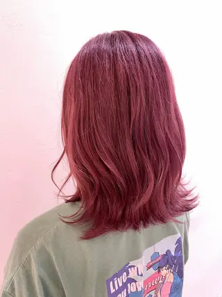 セミロング カラー 🫧透明感/艶カラー /比留川あゆ美🫧のヘアスタイル
