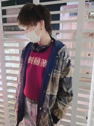 ショート パーマ ヘアアレンジ メンズ メンズZina代表 田端 麗治のヘアスタイル