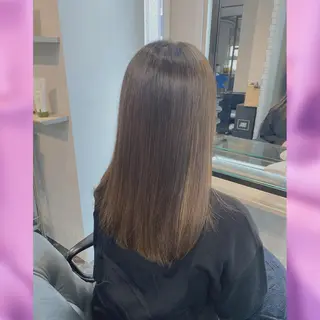 セミロング カラー MUSEUM 谷平悠兼のヘアスタイル