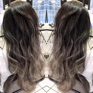 ロング カラー シールエクステ⭐️ オオミタクヤのヘアスタイル