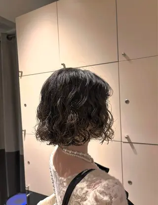 ショート パーマ 水原波津輝/ボブ /ニュアンスパーマのヘアスタイル