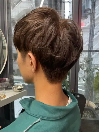 ショート カラー パーマ メンズ やすだ しおりのその他イメージ