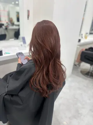 ロング 渋谷🥇透明感カラー 特化美容師のヘアスタイル