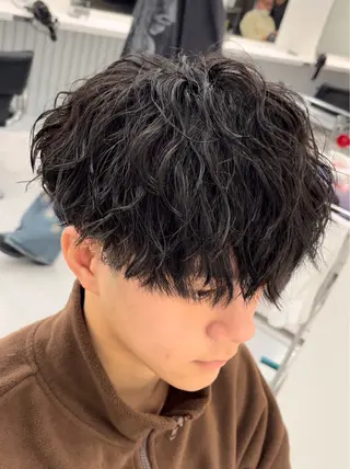 パーマ メンズ メンズ専門/パーマ 特化/栄/北出瑞貴のヘアスタイル