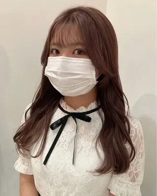 ロング カラー KANO🌷 ブリーチなしカラーのヘアスタイル