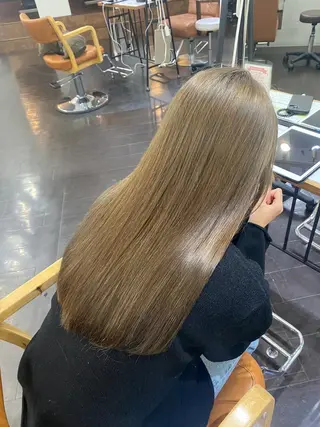 ロング カラー ヘアアレンジ 🍒ᩚ名駅/艶髪 縮毛矯正/あゆ🍒ᩚのヘアスタイル