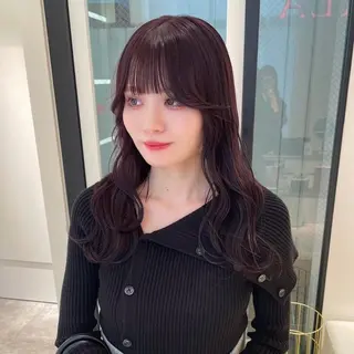 セミロング カラー Parve Mix /頓宮 稚愛🤍のヘアスタイル