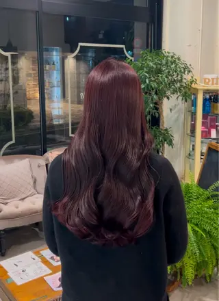 ロング カラー 🫐 キナリ🫐のヘアスタイル