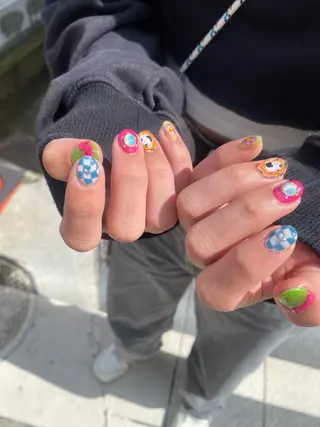 メンズ ネイル akari✨ 韓国風、メンズネイルのネイルデザイン