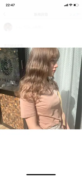 ロング カラー レイヤー/顔周り /AKARIのヘアスタイル