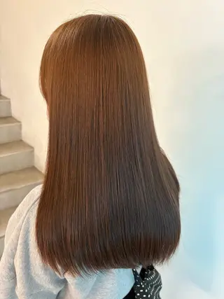 ロング 暖色カラー/ ネイル momo🍀☆*:°のヘアスタイル