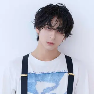 カラー パーマ メンズ JUNO韓国ヘア‎ narumi‎🤍のヘアスタイル