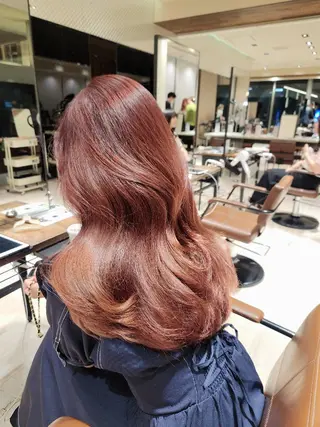 セミロング カラー Nanako。/韓国 ヘア/顔周りカットのヘアスタイル