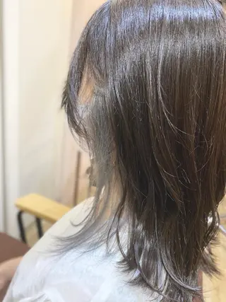 ミディアム カラー マンツーマン/透明感 foi hairのヘアスタイル