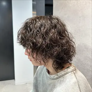 ミディアム パーマ メンズ トレンド🔥メンズ 特化⚡️網野裕希のヘアスタイル