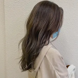 ロング カラー すぎもと さき⚡️ 朝ラク・*パーマのヘアスタイル