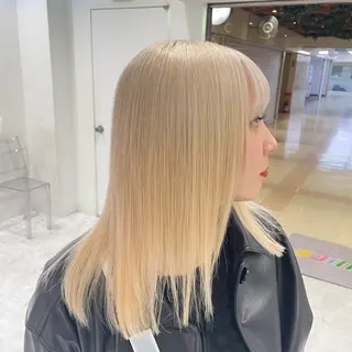 セミロング カラー 渋谷/透明感カラー /半個室/こうめいのヘアスタイル