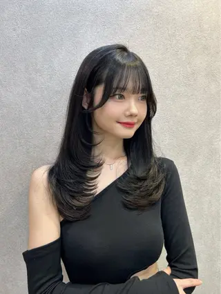 ロング カラー 🩷韓国ヘア/ミディ アム🩷Maikaのヘアスタイル