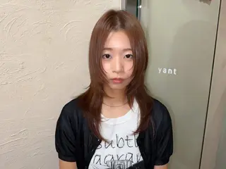 ロング カラー yant所属・木村 桃子のヘアスタイル