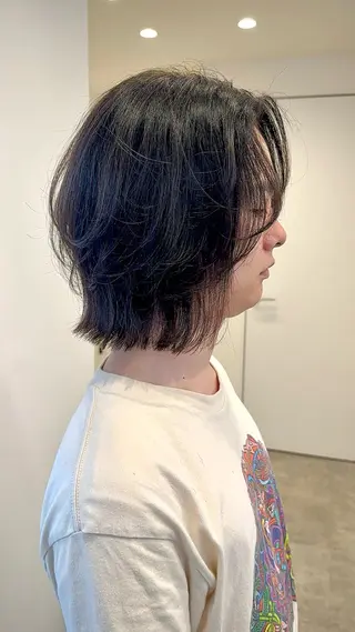 セミロング メンズ ima所属・メンズヘア特化 ニヘイのヘアスタイル