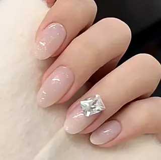 ネイル RAFFINE 月🦋🩵のネイルデザイン