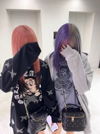 ロング カラー 🪼ウルフNo.1 池袋 タツキ🪼のヘアスタイル