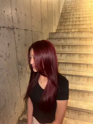 カラー 外国人風ヘア ×18歳美容師ルイヤのヘアスタイル