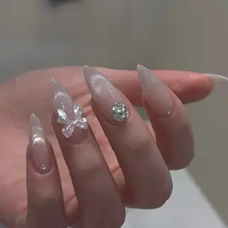 ネイル ATULA Nail 💅チップ長さだしのネイルデザイン