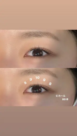 マツエク・マツパ 🎀束感マツエク/ カカエ アイナ🎀のマツエク・マツパデザイン