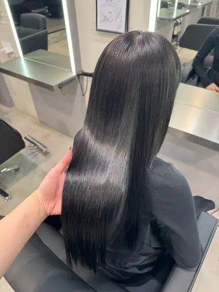 ロング カラー 艶カラー♡クール トレンドヘア♡アユミのヘアスタイル