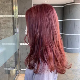 セミロング カラー HairDesign Azurのヘアスタイル