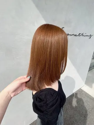 ミディアム Something MOMOKAのヘアスタイル