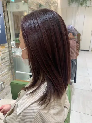 ミディアム カラー 高橋友里亜 /フリーランスのヘアスタイル