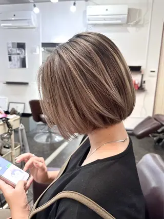 ショート カラー 美容学校2年生限定 muscali💓のヘアスタイル