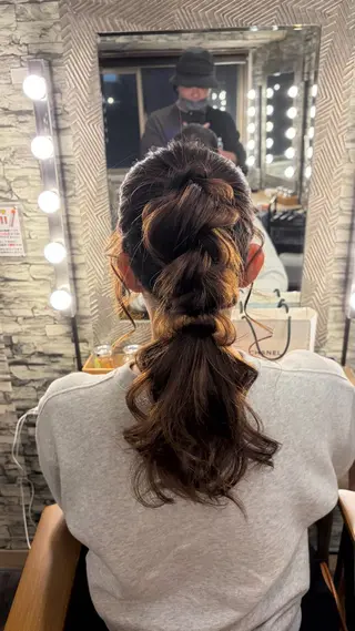 セミロング ヘアアレンジ hair make  Lucciのヘアスタイル