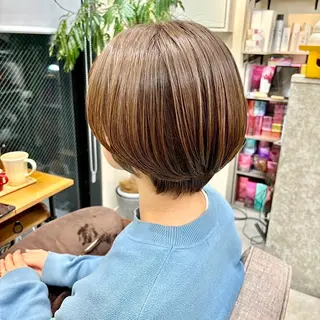 ショート 桜木町2分/くびれ /ボブ/ナチュラルのヘアスタイル