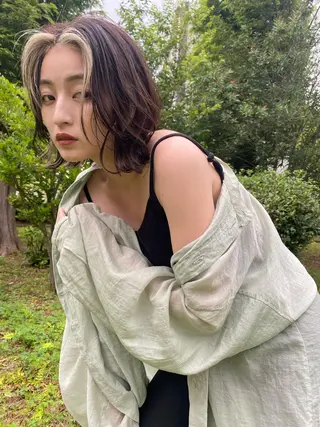 カラー ハイトーン/ ボブ/KAIのヘアスタイル