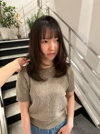 ミディアム パーマ GO TODAY SHAIRE SALON所属・miu （ミユ）のヘアスタイル