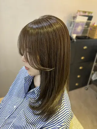 セミロング カラー little×kuruku 銀座2号店 【リトルクルク】所属・🗽うる艶/メンズ Yui🗽🗺️のヘアスタイル