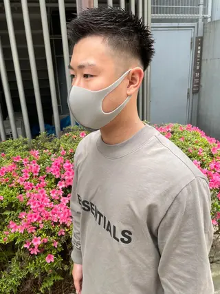 メンズ メンズ特化美容師 ハスイルイのヘアスタイル