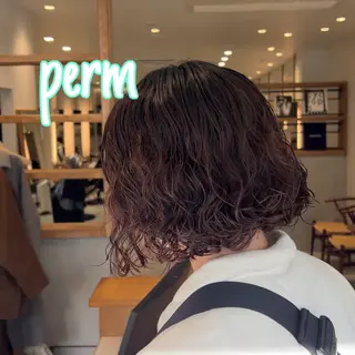 ショート パーマ CYAN.栄店所属・パーマ/髪質改善 【榎本千夏】のヘアスタイル