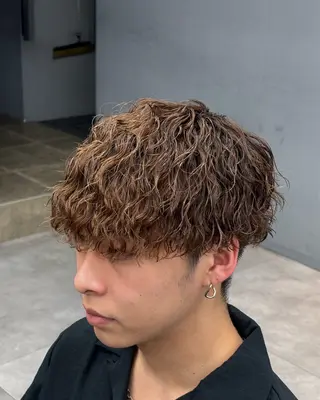 パーマ メンズ 波巻き/縦落ち /こーへいのヘアスタイル