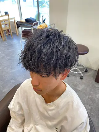パーマ メンズ メンズ特化LIBER 石川玲央のヘアスタイル